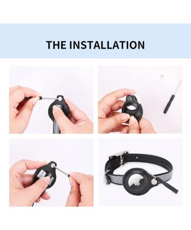 Kocnydey Reflective Airtag Cat Collar - Adjustable Anti-Wing Collar for Cats & Small Dogs (Black XS 19-26cm) | Apple AirTag Compatible - Buy Online on SooperMarket.com