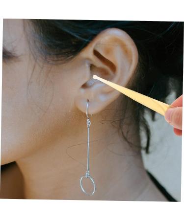 Lurrose 2 Pcs Croissant Ear Cleaning Tools - Ear Wax Pick Set for Clean Ears - Travel-Friendly Earwax Curette Kit - Light Yellow - Buy Online on SooperMarket.com