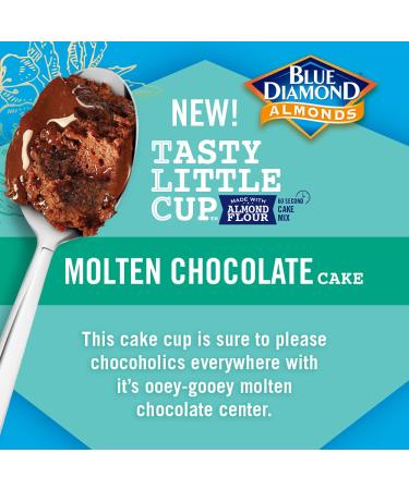 Blue Diamond Almonds Molten Chocolate Almond Flour Cake - Gluten Free, Non-GMO, 2.5 Ounce Single-Serve Cup - Buy Online on SooperMarket.com