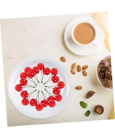 ABOOFAN 20 Pcs Artificial Cherry Artificial Foods Photo Props Fake Cherry Model Display Fruit Models Realistic Fruits Cherry Play Kitchen Fruit Toy Child Plastic Top Hat Kitchen Cabinet - Buy Online on SooperMarket.com