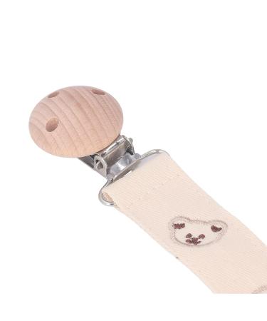 Soft Pacifier Holder Leash for Toddlers - Stylish Clip with Metal Buckle & Beautiful Patterns - International Shipping Available - Buy Online on SooperMarket.com