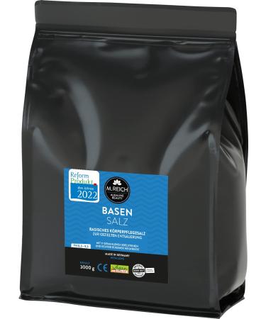 M.Reich Basens salt - 3000 g - base pool - Medical product for targeted deacidification over the skin - with R gener healing earth and valuable gemstone powder - ideal as a foot and full bath