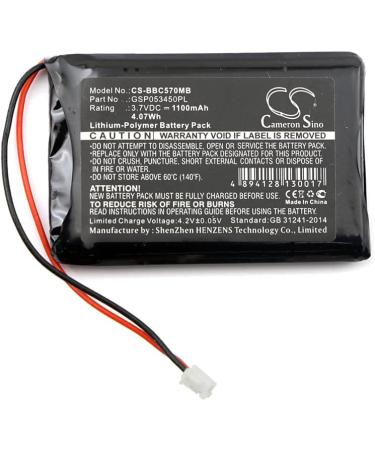High-Performance 3.7V Replacement Battery for Babyalarm BC-5700D | GSP053450PL 1100mAh Shipping Worldwide - Buy Online on SooperMarket.com