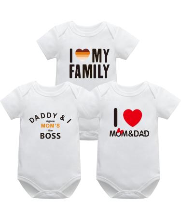 Bestele Baby Bodysuits Bodysuit for Newborn Boys and Girls Cotton Baby Onesies Rompers Short Sleeve for Toddler Infant 0-3-6-9-12-18-24 Months Coverall Undershirt Set 3* Set 9 W 18-24 Months