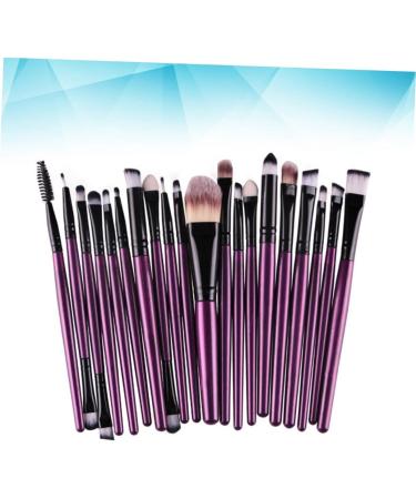 Angoily 20pc Makeup Purple Kit Make-up Tube Shadow Black Eye Toiletry Brush Tool Cosmetic Making Rod - Buy Online on SooperMarket.com