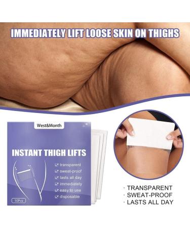 Encomy 10-Piece Instant Thigh Lifting Strips | Transparent Adhesive for Smooth Cellulite & Firm Skin | Ideal for Girls - Buy Online on SooperMarket.com