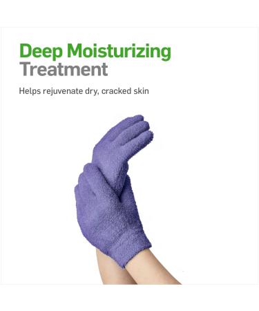 NatraCure Moisturizing Gel Gloves - Lavender | For Dry, Cracked Skin, Aging Hands, Eczema & Cuticles - Buy Online on SooperMarket.com