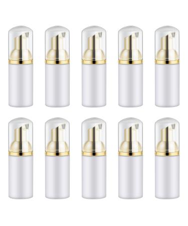 Daytight 10 pieces of empty soap dispenser foam plastic lotion-pumping bags mini foam pump bottles replaceable shampoo bottles 60 ml dispenser for trip eyelash cleaner cosmetics