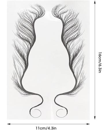 Fake Hairline Stickers 5 Sheets Hair Edge Tatto for DIY Hairstyling for Makeup - Buy Online on SooperMarket.com