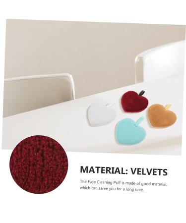 Beaupretty 5pcs Heart Shaped Face Wash Sponges - Reusable Makeup Remover Pads | Eco-Friendly Cleaning Puffs for Flawless Skin - Buy Online on SooperMarket.com