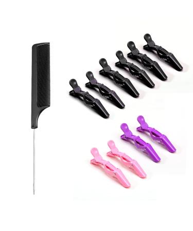 10pcs Crocodile Hair Clips Professional Styling Hair Clips Plastic Hair Barrettes Women Girls Salon Home