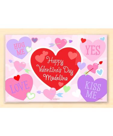 Customized Valentine Placemat for Kids | Personalized Olive Kids Design - Buy Online on SooperMarket.com
