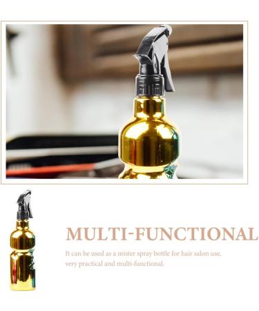 Amosfun Hair Salon Spray Bottle Barbershop Spray Bottle Refillable Spray Bottle Hairdressing Spray Bottle Travel Sprayer Container Makeup Spray Bottle Fine Mist Dispenser Plastic 23.5x6cm Golden - Buy Online on SooperMarket.com