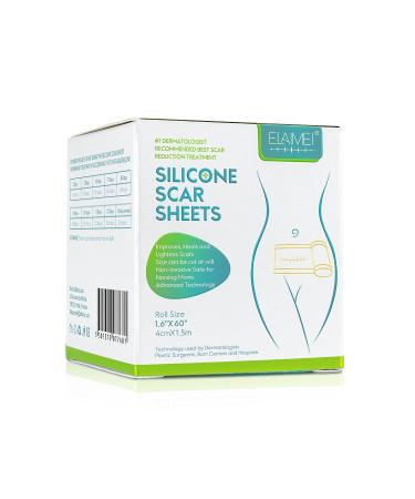 WUHEMA Silicone Scar Tape Roll - Soften, Flatten, and Remove Scars - Reusable and Washable - for Acne, Cesarean Section, Keloid, and Surgery Scars - Buy Online on SooperMarket.com