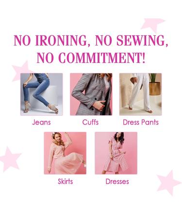 Hollywood Fashion Secrets Temporary Hem Tape | 18 Fabric-Friendly Adhesive Strips - Buy Online on SooperMarket.com