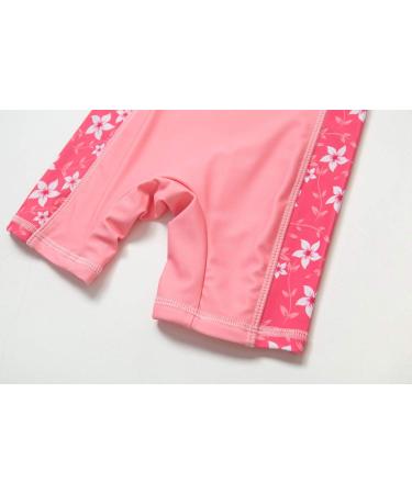 BONVERANO Baby Girls Swimsuit | Toddler Bathing Suit with UPF 50+ Sun Protection | Long-Sleeve Zipper One Piece Swimwear | 18-24 Months Sakura - Buy Online on SooperMarket.com