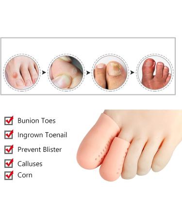 Breathable Gel Toe Protectors - 8 Pairs for Ingrown Toenails & Friction Reduction - Buy Online on SooperMarket.com