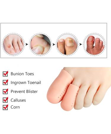 LBEC Big Toe Sleeves - ML Size 8 Pairs Silicone for Hammer Toe, Ingrown Toenails - Toe Scrubbing - Buy Online on SooperMarket.com