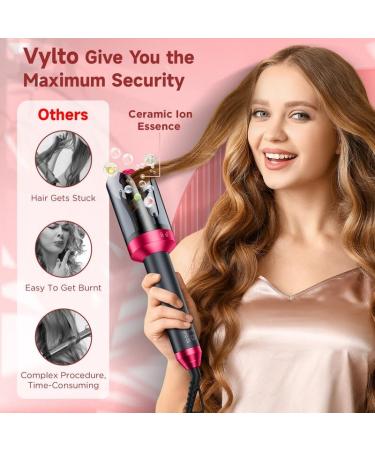 Automatic Curling Iron - 1 Large Rotating Barrel 4 Temp Settings Anti-Scald & Anti-Tangle Fast Heating Hair Curler - Perfect for International Shipping - Buy Online on SooperMarket.com