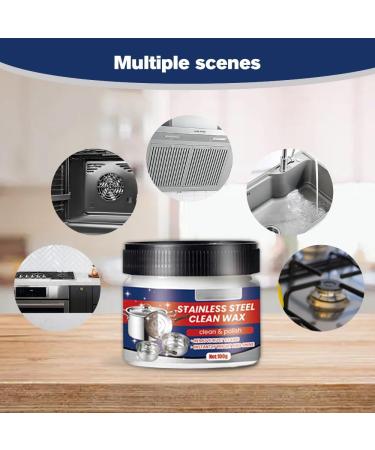 Stainless Steel Stain Cleaning Wax - 2024 All-Purpose Cleaner Spray | 3 PCs for Effective Cleaning & Care - Buy Online on SooperMarket.com