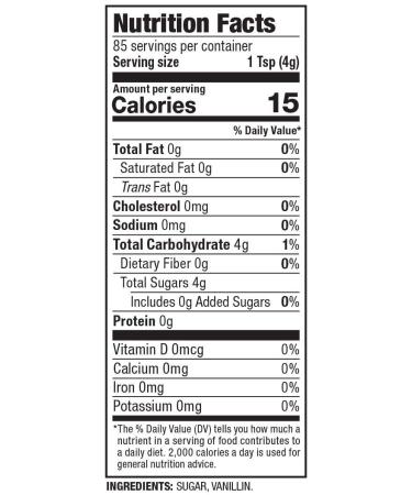 Gefen Vanilla Sugar  Resealable Container  Measuring Scoop Included - Buy Online on SooperMarket.com