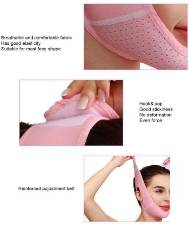 Elastic Face Slimming Belt Adjustable Breathable Belt With Lifting V Line Shaping Bandage For For Reduce Double Chin - Buy Online on SooperMarket.com