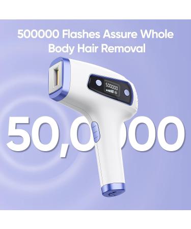 BONTECH IPL Hair Removal Device with Ice Cooling - Painless Laser Hair Removal for Women - Permanent, Precision Head, Long-lasting Results - Body & Face - White - Buy Online on SooperMarket.com