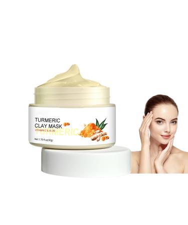 Turmeric Dark Spot Masks Acne Treatment Hyperpigmentation Treatment Contain Turmeric Vitamin C and Kaolin Clay Deep Cleansing and Reduce Acne Dark Spots Face Masks Skincare.
