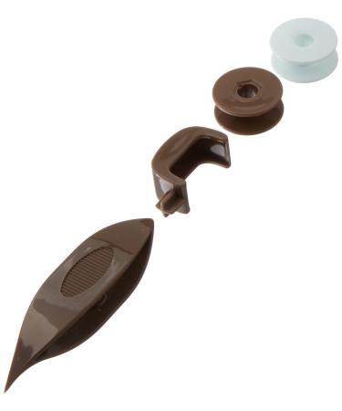 Clover Bobbin Tatting Shuttle Brown, None