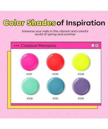 Modelones Poly Nail Gel Set - 6 Colors Forever Young Collection - Turquoise, Purple, Blue, Neon Yellow, Hot Pink - Poly Extension Gel Nail Enhancement Builder for Spring and Summer - French Manicure DIY Home Beauty Gift - Buy Online on SooperMarket.com