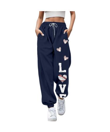 WILLBEST Joggers for Women UK Stretch Cotton Jogging Bottoms Soft Harem Sweatpants Sport Gym Trousers Pant Lounge Wear 5401-djufh-purple#2 XL