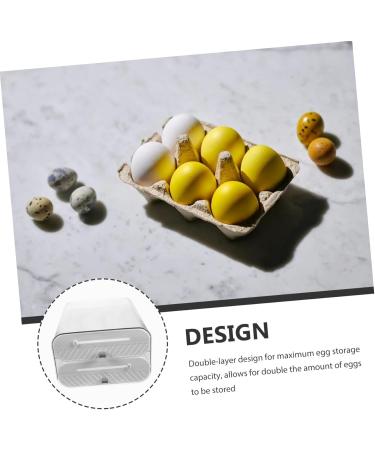 Refrigerator Organizer Tray Container Kitchen Countertop Storage Holder Large -layer Egg re-usable - Buy Online on SooperMarket.com