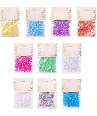 Dajidafu 1440 Pieces Semicircle Glass Crystal Set Flat Back Personalized 3D Tips Decoration Nail Art Rhinestones Wedding Dress Transparent - Buy Online on SooperMarket.com