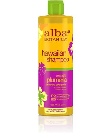 Alba Botanica Hawaiian Shampoo Colorific Plumeria 12 fl oz - Sulfate-Free & Color-Safe - Buy Online on SooperMarket.com