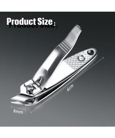 12 Pcs Slanted Edge Nail Clippers - Metal Side Cuticle Trimmer for Precise Nails Cutting - Curved Nail Edge Cutter for Pedicure and Manicure - Buy Online on SooperMarket.com