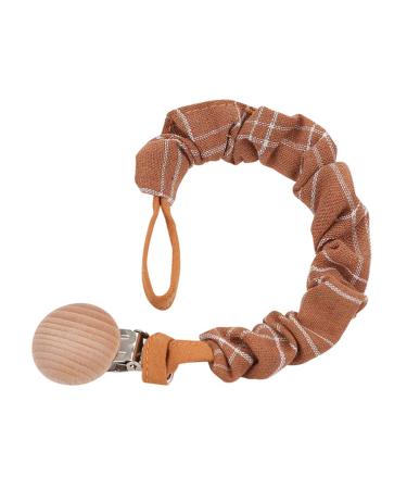 Tian-K Pacifier Chain - Cotton & Beech Wood Baby Pacifier Clip Teething Toy & Nipple Holder for Infants - Buy Online on SooperMarket.com