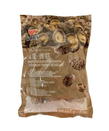 WATSON Premium Mushroom (Dried) | Dried Shiitake Mushroom | Dried Mushrooms | 227g / 8oz | Dried mushrooms for cooking | Vacuum-Locked Nutrients | Mushroom Soup Making | Dried Chinese mushroom | Selected Mushroom |