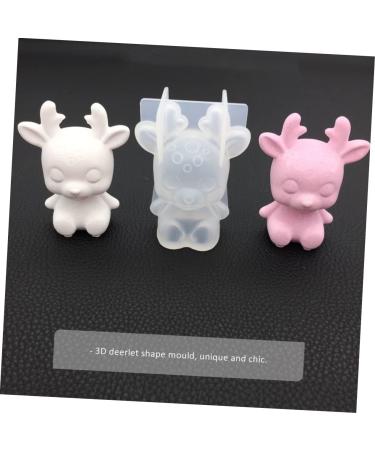 STOBOK Epoxy Deer DIY Silicone Mold Deer Antler Halloween Party Favors Halloween Decor De para Gelatinas Unicorn Silicone Epoxy Mold House Gifts White Resin Deer 3D Silica Gel Christmas - Buy Online on SooperMarket.com