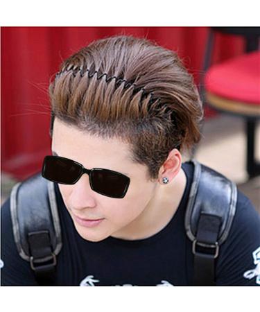 Premium Unisex Hair Bands for Men & Women | Slip-Resistant Elastic Hoops | Corrugated Black Sports Accessories - Buy Online on SooperMarket.com