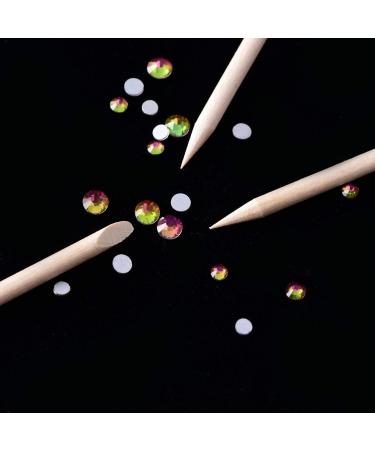 RYFAB 200 Packs Wood Sticks Double Sided Nail Art Multifunctional Cuticle Pusher Remover Manicure Pedicure Tool - Buy Online on SooperMarket.com