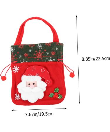 Anneome 1pc Christmas Bag Candy Chocolate Xmas Candy Pouch Practical Wrapping Bags 3d Cute Biscuit Bag - Buy Online on SooperMarket.com