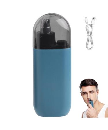 Nose Hair Trimmer for Men Portable Rechargeable Electric Nose Hair Trimmer with Dust Cover Type-C 130mAh 6000RPM Safe Painless Frosted Nose Trimmer