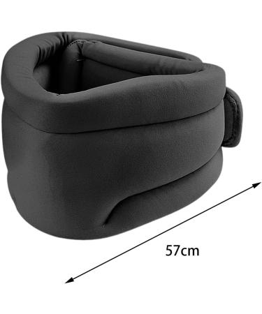 Predolo Cervicorrect Neck Support Foam Pillow - Soft Sponge Neck Brace for Airplanes Black | International Shipping Available - Buy Online on SooperMarket.com