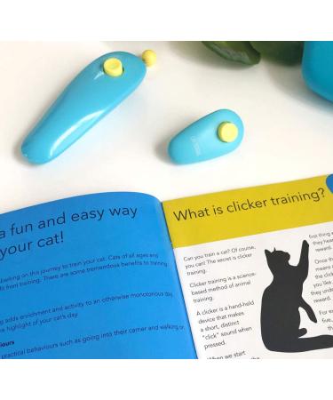 CAT SCHOOL Clicker Training Kit - 1 Cat Training Clicker 1 Target Stick 1 Step-by-Step Instruction Booklet - Clicker Tools for Cat Training Fist Bump Training Positive Behavior - Buy Online on SooperMarket.com