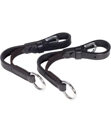 HORZE Soft Elastic Rein-Aid Inserts | Improve Riding Contact | Black One Size - Buy Online on SooperMarket.com