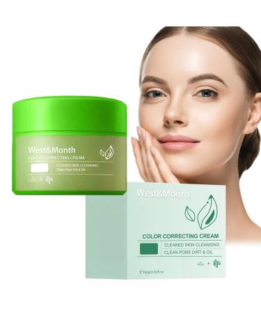 Hydrating Color Correcting Cream Color Correcting Treatment Cream Anti Redness Green Cream Anti Redness Cream for Face Green Concealer for Redness 100g
