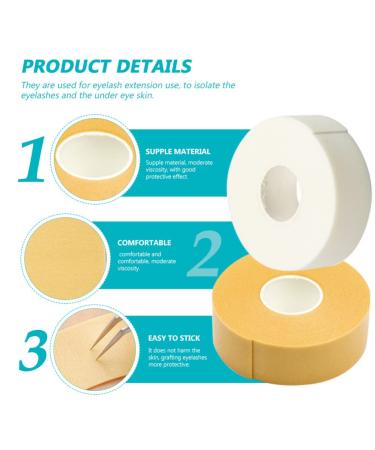 Beavorty Eyelash Stickers & Tape - 4 Rolls Adhesive Eyelash Extension Tool | Premium Fabric Medical Gaffer Tape for Lashes - Buy Online on SooperMarket.com