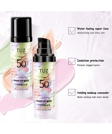Skin Tone Correcting & Brightening Primer | Color Corrector Isolation Cream | Pore Cover & Oil Control | Moisturizing Primer in Pink, Green, Purple - Buy Online on SooperMarket.com