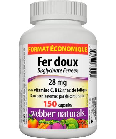 Webber Naturals Gentle Iron Supplement + Vitamin D3 1000 IU Bundle Nutritional Supplement + Vitamin D3 - Buy Online on SooperMarket.com