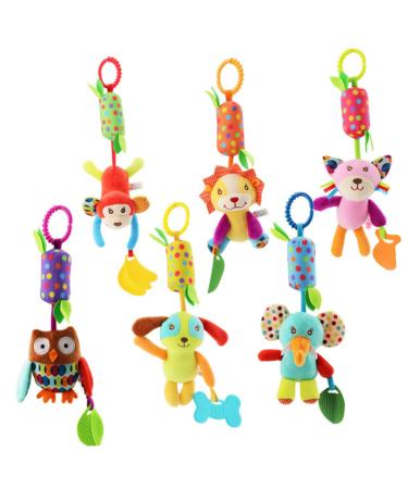 Bestonzon 3-in-1 Cartoon Toddler Toys - Rotating Bells & Bedtime Fun for Babies | International Shipping - Buy Online on SooperMarket.com